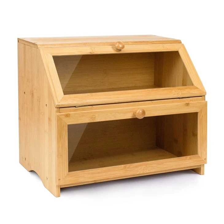 Bamboo Bread Box For Kitchen manufacturers